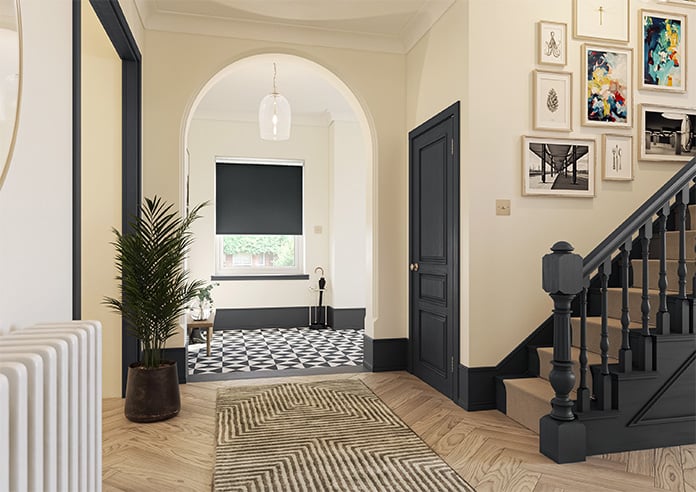 Verona (Blackout), Black - Motorised Roller Blind - Image 7